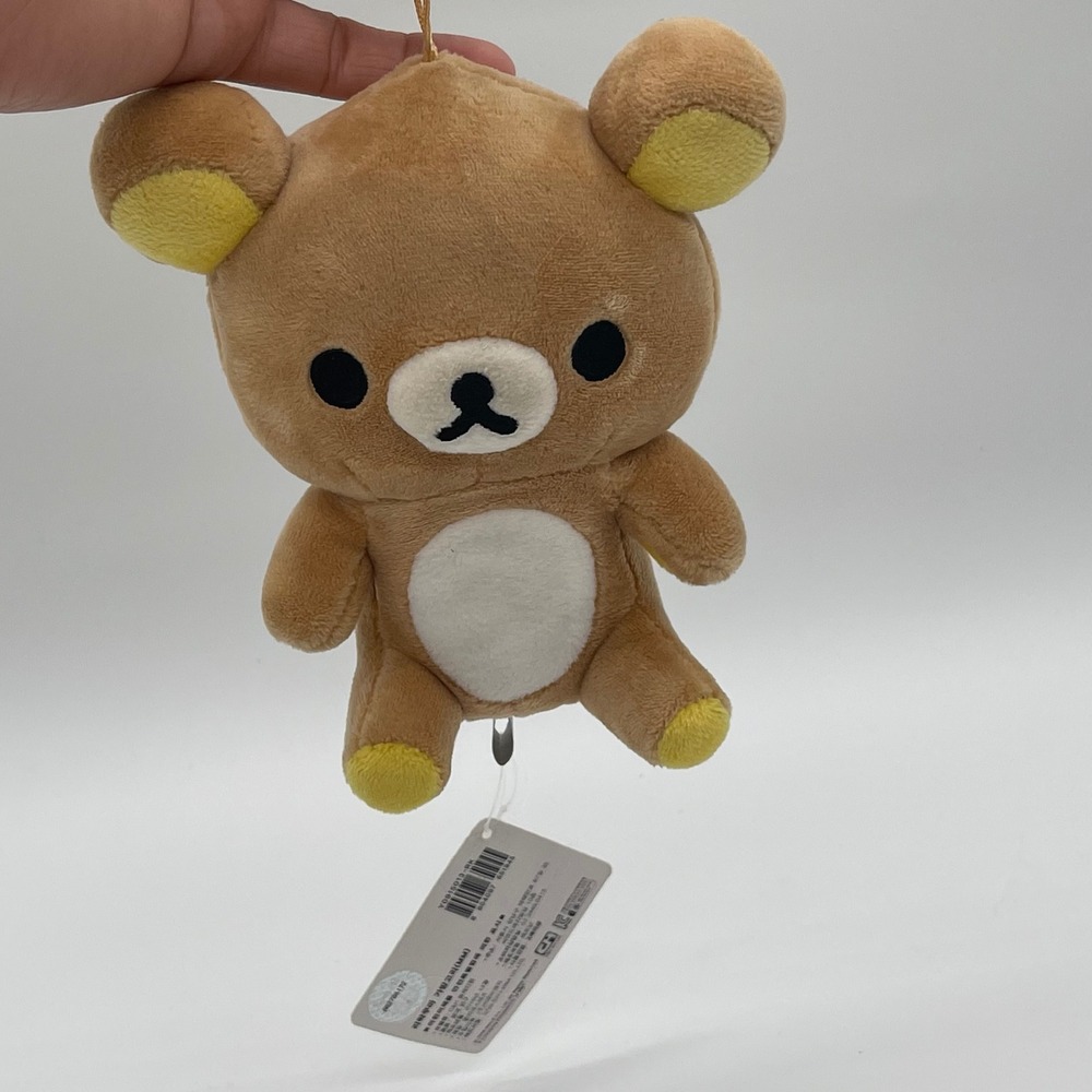 San-X Rilakkuma Plush Keychain Brown Bear Stuffed Animal Charm NWT Y0915013-RK